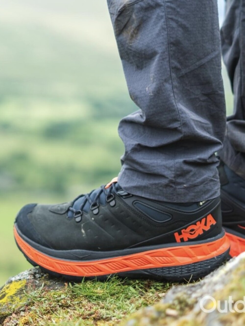Hoka One One Men's Stinson Mid Nubuck Leather & GORE-TEX Hiking Boot - Size 10